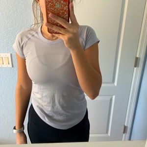 light purple lulu shirt